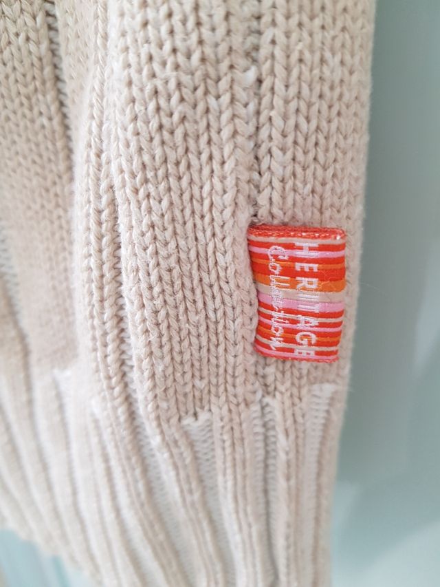 Cardigan uomo Heritage con zip in cotone tg.52