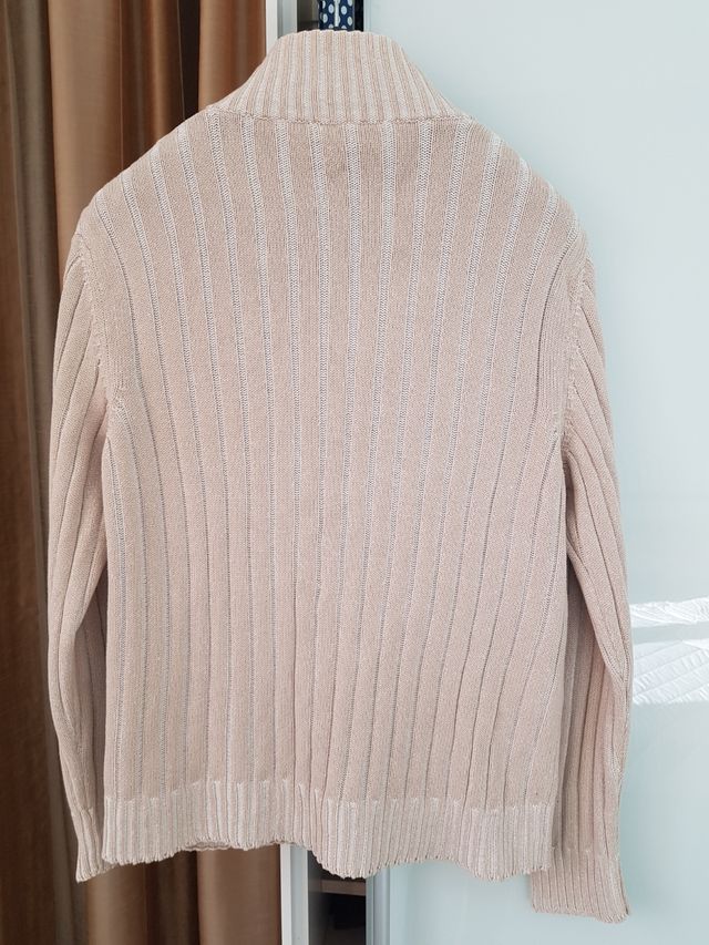 Cardigan uomo Heritage con zip in cotone tg.52