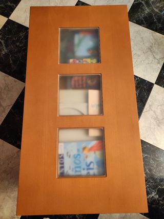 MESA CENTRO MADERA ELEVABLE, precio negociable