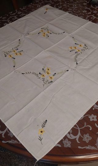 Tovaglietta quadrata con 6 tovaglioli