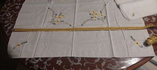 Tovaglietta quadrata con 6 tovaglioli