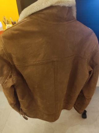Cazadora piel hombre