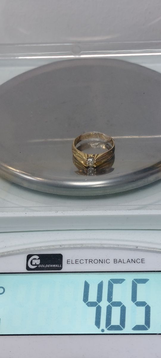 Anillo Tipo solitario oro 18k