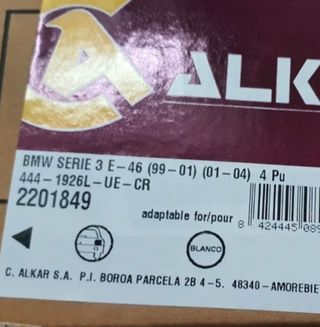 Bmw E46 99-04 4 Puertas Piloto TrasI