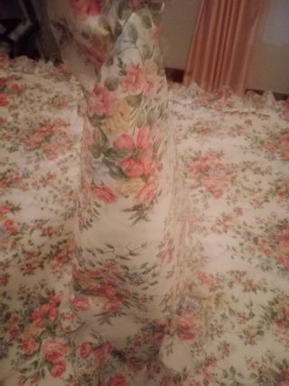Colcha  edredón estampada rosa 