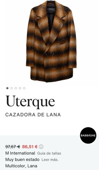 Chaquetón lana uterque
