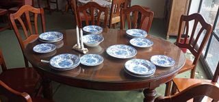 8 SILLAS DE MADERA MACIZA