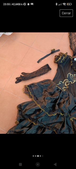 Disfraz carnaval vestido Manola