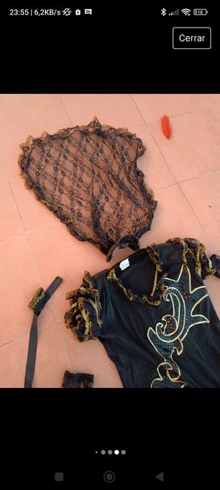 Disfraz carnaval vestido Manola