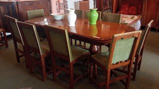 MESA COMEDOR RECTANGULAR REDONDEADA 2 EXTENSIONES