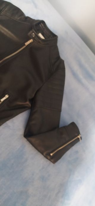 Chaqueta efecto piel, hombre - Zara