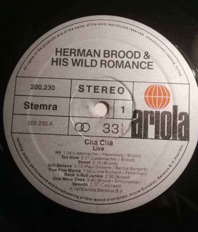 Vinilo Herman Brood & His Wild Romance - Cha Cha