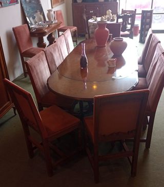 MESA DE COMEDOR EXTENSIBLE TAPA DE RAIZ