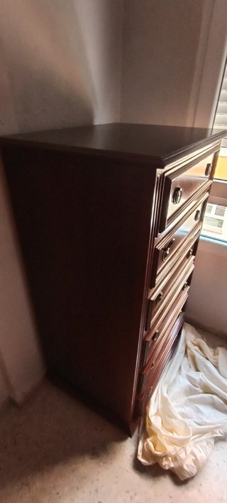 Cómoda alta dormitorio en madera maciza REBAJADA