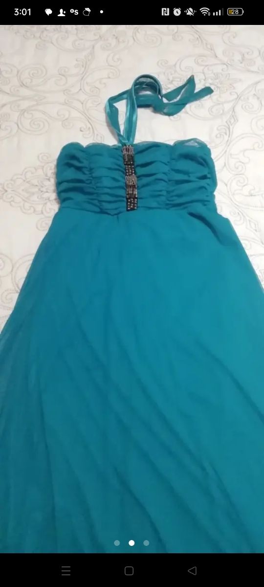 Vestido ceremonia verde