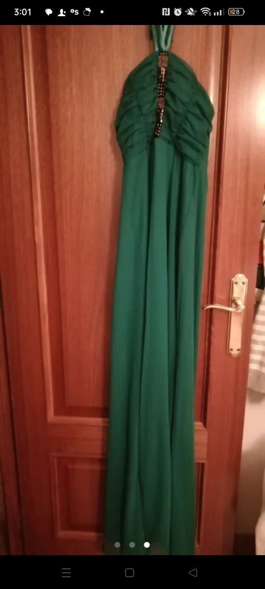 Vestido ceremonia verde
