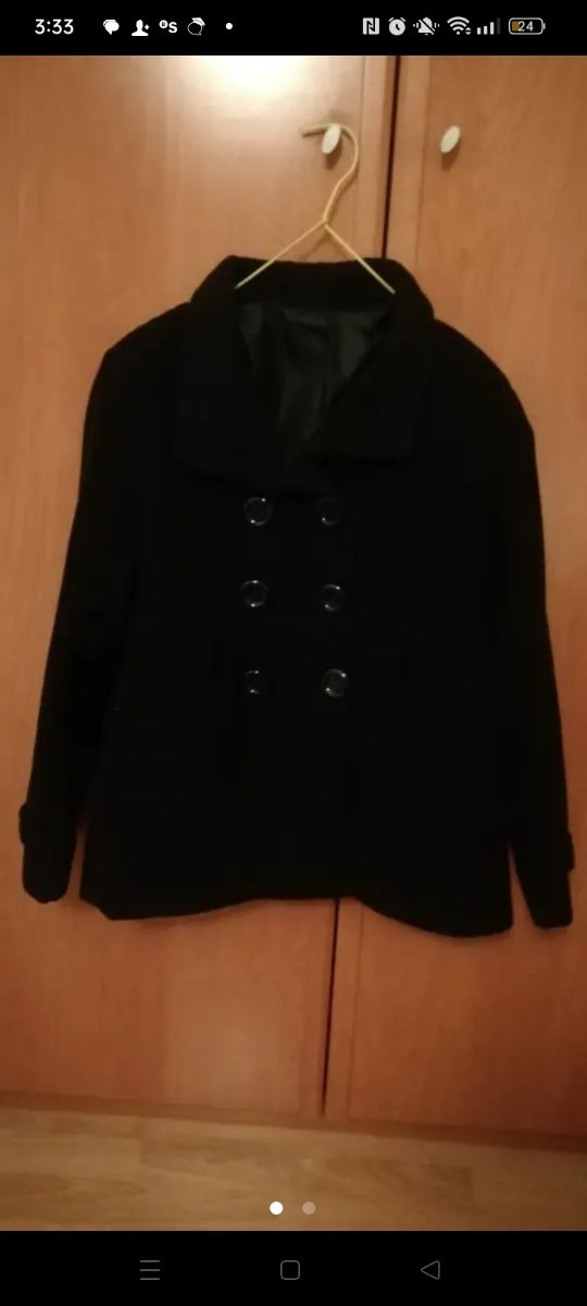 Chaqueta paño negra