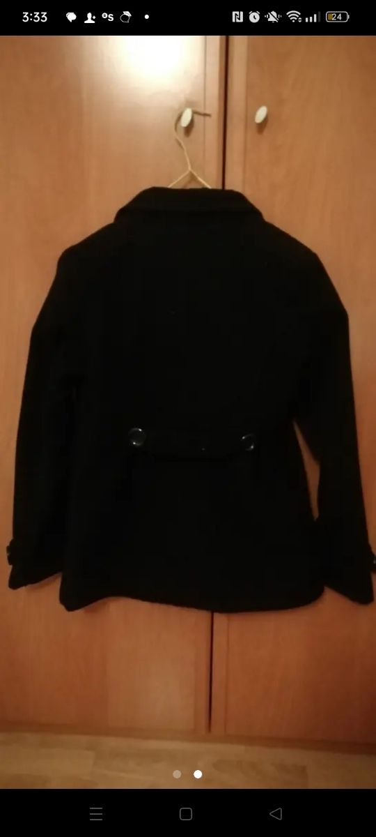 Chaqueta paño negra