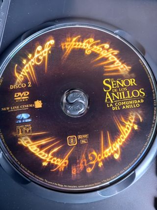 DVD el señor de los anillos