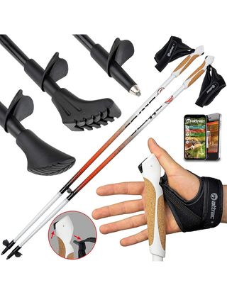 Aste da trekking, 100% carbonio 