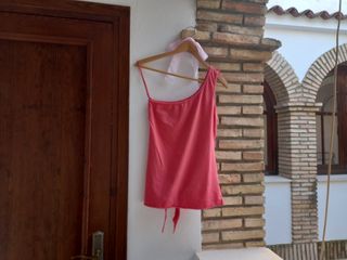 Top asimétrico encaje volante🧡 Lace ruffle top🧡