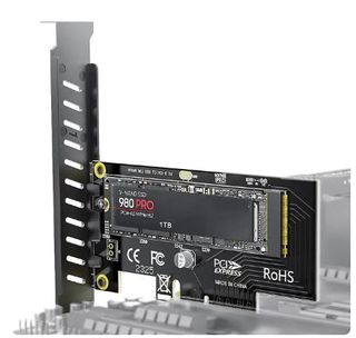 Adaptador M.2 NVME SSD a PCIe 4.0/3.0 4X 64Gbps