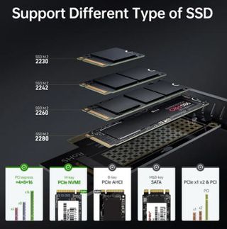 Adaptador M.2 NVME SSD a PCIe 4.0/3.0 4X 64Gbps