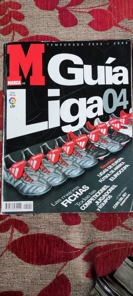 Guias marca liga 98, 00, 01, 02, 03, 04