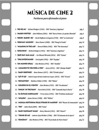 Música De Cine 2 - Para aficionados al piano