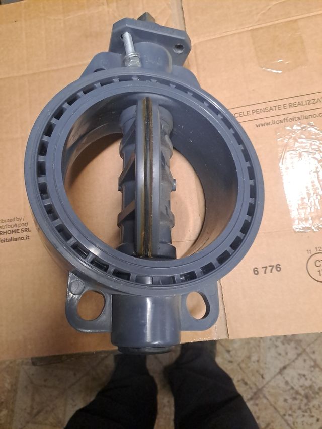 Valvola farfalla pvc
