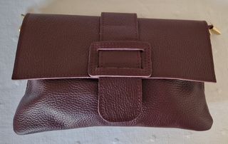 Cartera de mano de cuero sin estrenar