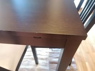 Mesa extensible Ikea Bjursta y regalo 4 sillas