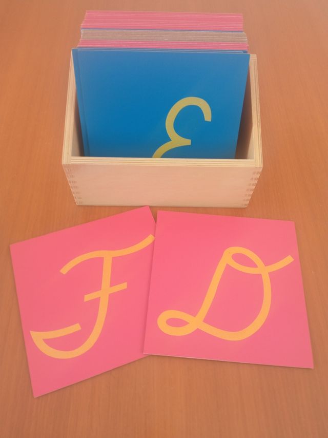 Letras lija Montessori