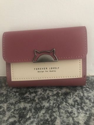 Portafoglio donna di colore bordeaux