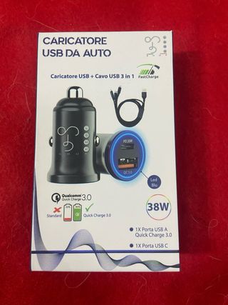 caricatore usb da auto