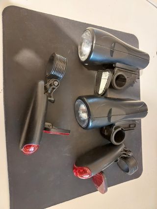 Lote 2 luces bicicleta trasera delantera