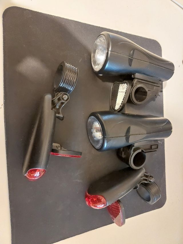 Lote 2 luces bicicleta trasera delantera