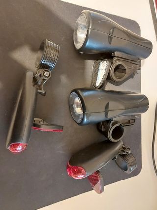 Lote 2 luces bicicleta trasera delantera