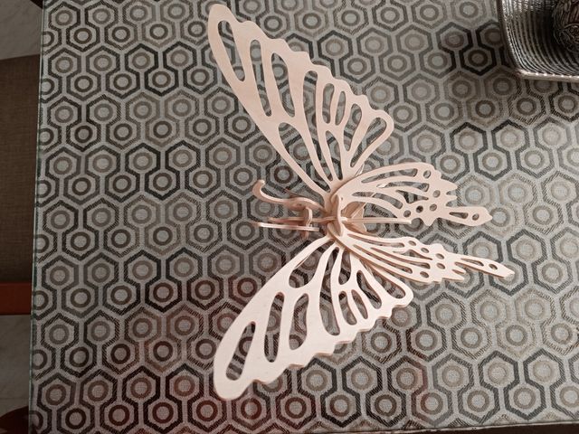 Mariposa marquetería grande