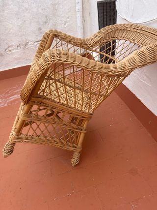 Sillón mimbre