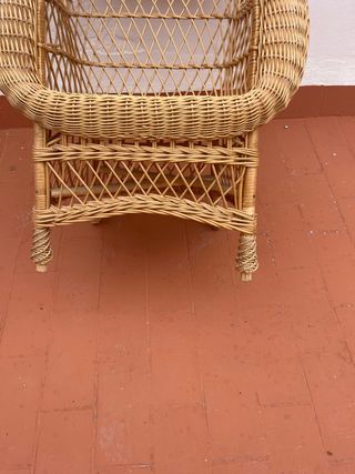 Sillón mimbre