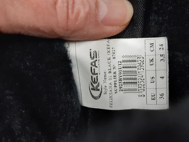 Stivaletti neri da neve nr 36 Kefas