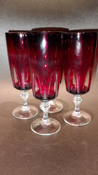 lote copas cava CRISTAL FRANCÉS VINTAGE NUEVAS 
