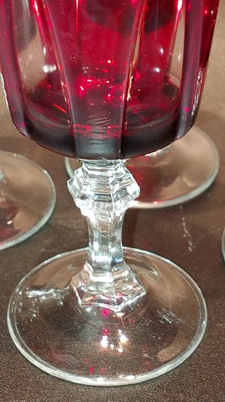 lote copas cava CRISTAL FRANCÉS VINTAGE NUEVAS 