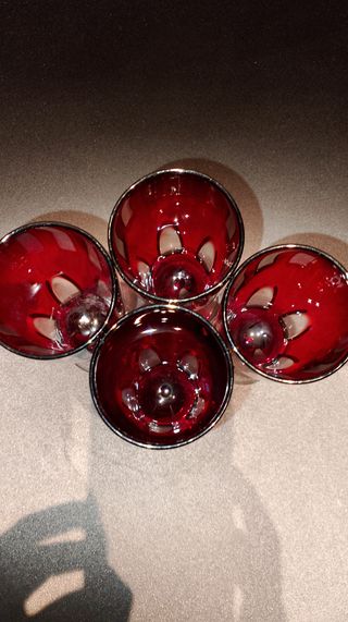 lote copas cava CRISTAL FRANCÉS VINTAGE NUEVAS 