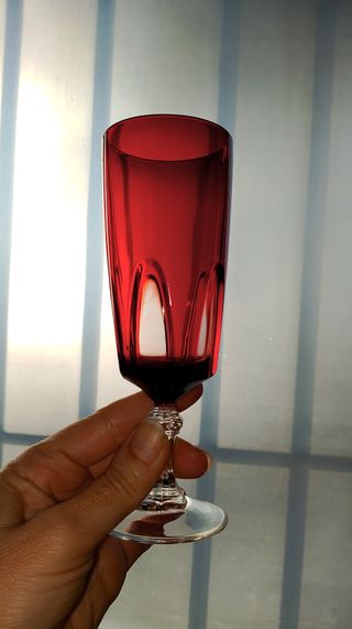 lote copas cava CRISTAL FRANCÉS VINTAGE NUEVAS 