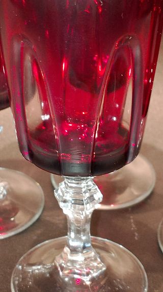 lote copas cava CRISTAL FRANCÉS VINTAGE NUEVAS 
