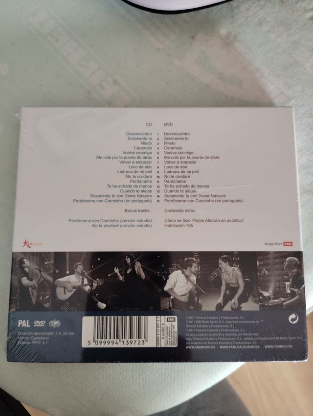 Cd Pablo Alborán más DVD con concierto