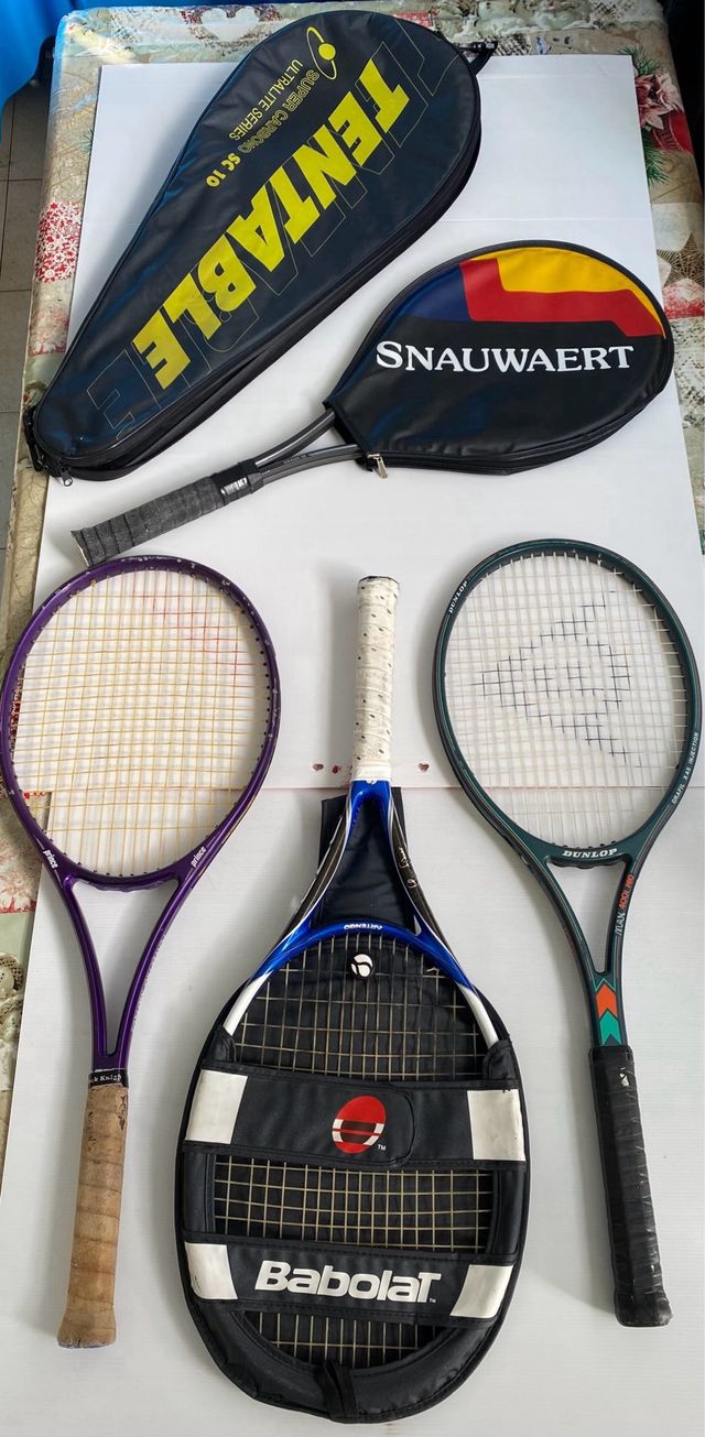LOTE RAQUETAS Y FUNDAS TENIS