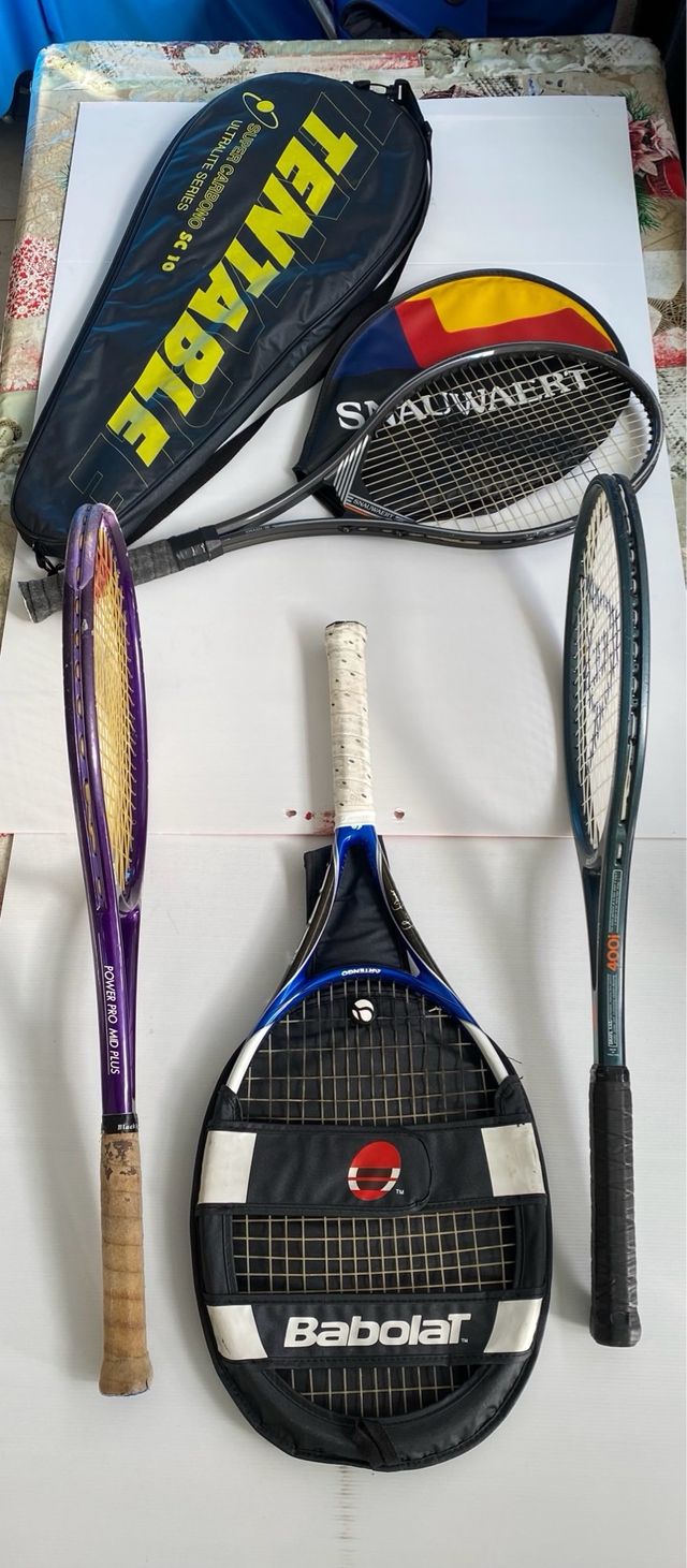 LOTE RAQUETAS Y FUNDAS TENIS